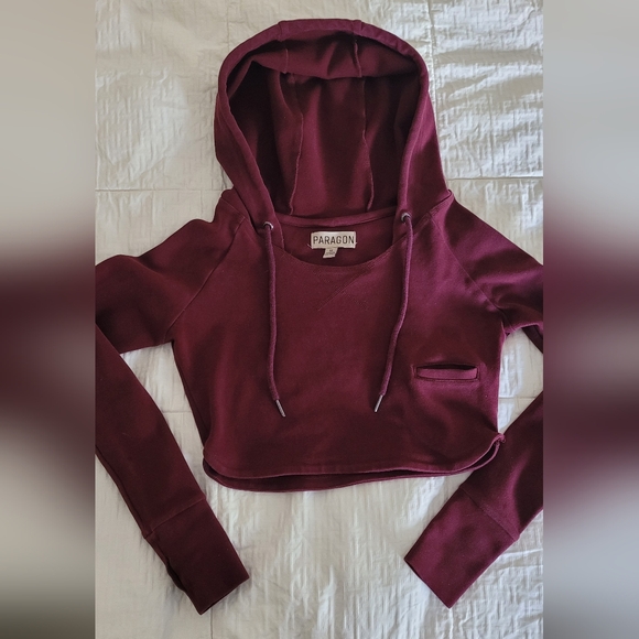 Paragon Fitwear Tops - Paragon Fitwear Cropped Long Sleeve Hoodie